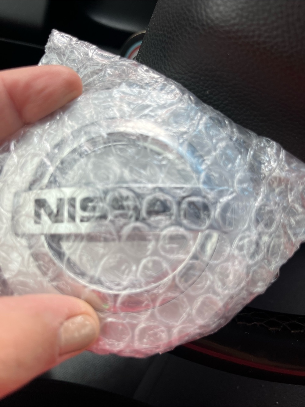 Silver Steering Wheel Center Cap - Silver